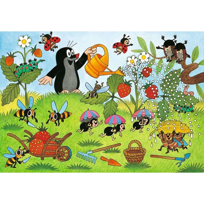 Ravensburger Kinderpuzzle - 08861 Der Maulwurf im Garten - Puzzle