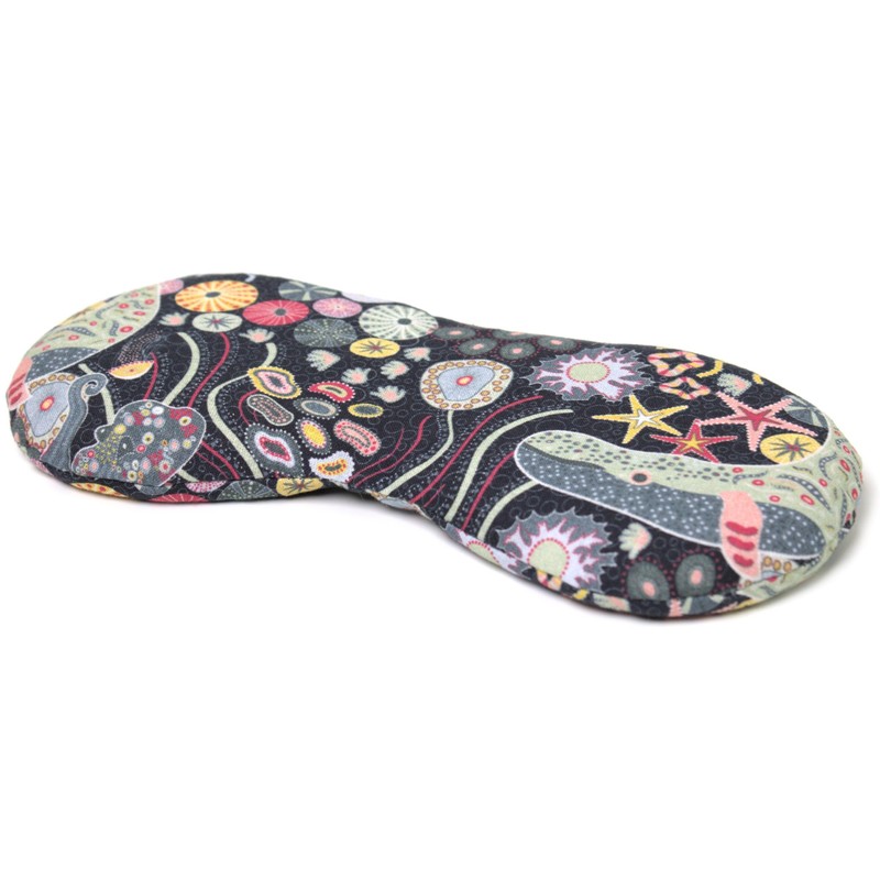 Organic Eye Pillow Lavender & Linseed "Underwater" for Relaxation, Cooling,