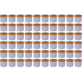 60 containers containers Ointment Cream Ointment Kruke Flat 25ml Capacity, with Orange Cap – Made In Germany