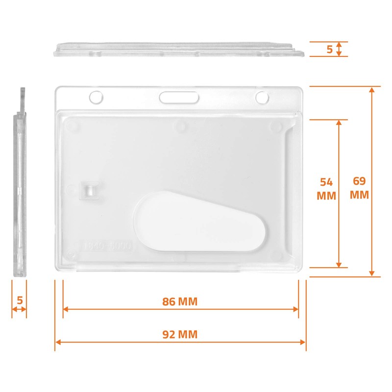 Hard Plastic Holder for ID Card/Pass