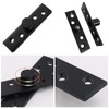 2pcs Pivot Hinge Rotating Hinge 360 Degree Stainless Steel Concealing