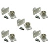 5 Pack Burglar Alarm Door Contact Detectors, Wired White Quick