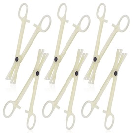 Piercing Clamps - Autdor 25Pcs Piercing Forceps Triangle Slotted Disposable Piercing Clamps Septum Forceps for Lip Navel Tongue Belly Ear Nose Piercing Kit Piercing Tools