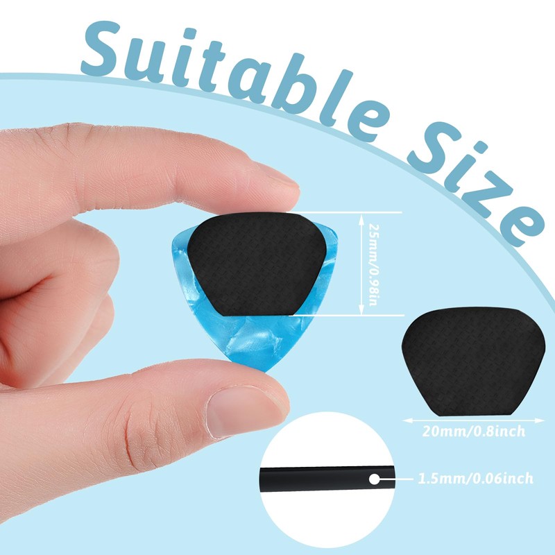 Nuanchu 50 Pack Grip Guitar Picks Stop Dropping Your Picks
