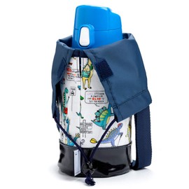 COLORFUL CANDY STYLE N7315000 Water Bottle Cover Boys Kids Case Holder Shoulder Small Size Dinosaur Town Is Busy