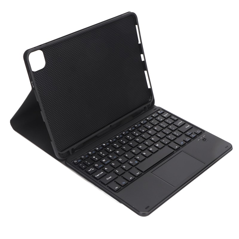 Wireless BT Keyboard Case Magnetic Connection Black USB C Charging