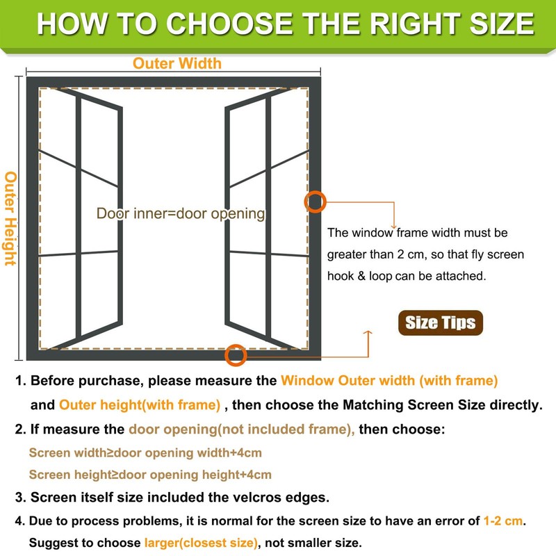 Risareyi Magnetic Fly Screens for Windows 70x150cm, Upgraded Black Mesh