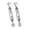 2Pcs 316 Stainless steel turnbuckle rigging screw hook to eye