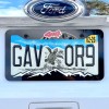 2D MOUNTAINS COLOR CHOICE LICENSE PLATE FRAME 4x4 MOUNTAINS