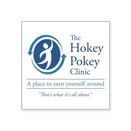 CafePress The Hokey Pokey Clinic Sticker Square Bumper Sticker Car Decal