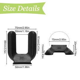 UFURMATE Chair Wheel Stopper 4Pcs Plastic Furniture Coasters Wheels Stoppers No Lift Furniture Wheel Stoppers Non Slip Furniture Caster Pads for Chair Sofa Appliances (Black)