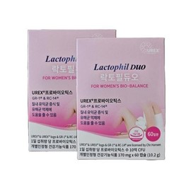 SellerHub [락토필듀오] 락토필듀오 질 유산균 170mg x 60캡슐, 2개 (S39138711) [Lactophil Duo] Lactophil Duo Vaginal Probiotics 170mg x 60 Capsules, 2 Packs (S39138711)