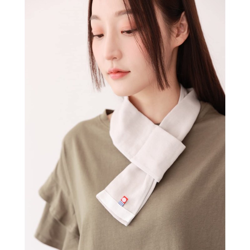 Sleeping Sheep Imabari Towel Inserted Neck Gauze Short Scarf Made