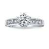 Personalize 2CT AAA CZ Cubic Zirconia 6 Prong Round Brilliant