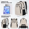BICPSRO Beige Backpack for Women, School Backpack for Girls Teens