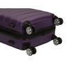 Rockland Melbourne Hardside Expandable Spinner Wheel Luggage, Purple, 3-Piece Set