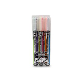 KOKUYO Beetle Tip Dual Color Highlighter, Fluorescent Markers, Standard Colors Set, Japan Import (PM-L303-3S)
