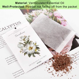 MYARO 12 Packs Gardenia Scented Sachets for Drawer and Closet, Long-Lasting Home Fragrance Sachet for Lover