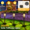 Mancra Solar Pathway Lights, 8 Pack LED Solar Lights Outdoor