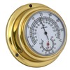 Delite Altitude Thermometer Hygrometer Brass Gold 95 mm x 40