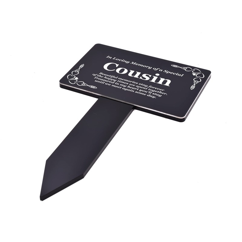 Origin Cousin Memorial Stake - Engraved with Poem (Gold/Silver/Copper or