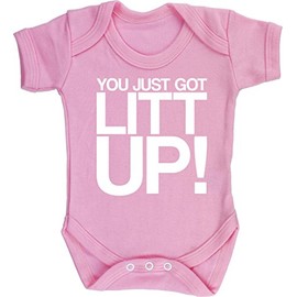 Hippowarehouse You just got litt up baby vest bodysuit (short sleeve) boys girls