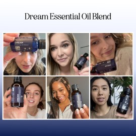 Sleep Essential Oil Blend for Diffuser - Dream Essential Oil for Diffusers Aromatherapy and Wellness with Ylang-Ylang Clary Sage Roman Chamomile and Lavender Essential Oil for Nighttime Support 4oz