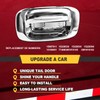 Chrome Exterior Rear with Rod Clips Tailgate Door Handle and