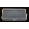 Paialco Clear Plastic Flat Rectangle Storage Box for Beads and