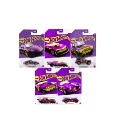 Mattel Hot Wheels Pearl & Chrome, 57th Anniversary Collection, Set of 5 Die-Cast Cars, 1:64 Scale
