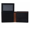 Chiemsee Houston RFID Wallet with Flap Black/Cognac, Black / cognac.,