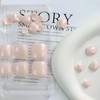 Aurora White Press on Toenails Short Square Fake Toe Nails