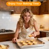 TROUSKAIG 100pcs 12x12 inch Unbleached Parchment Paper Sheets for baking,