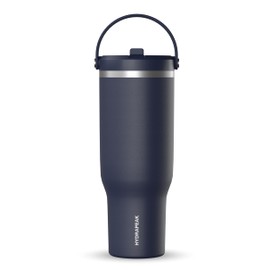 Hydrapeak Nomad 40 oz Tumbler with Handle and Straw Lid, Leakproof, Double Insulated, 40oz Cup Stainless Steel (Navy)