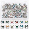 Decorative Creative Fashion Steel Push Pins for Bulletin Board,Cork Boards or Photos Wall, Maps 84 pcs (Butterfly)