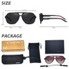 TaoTech Polarized Sunglasses, Retro Frame, Mat, UV400 Ultraviolet Rays, Reflected