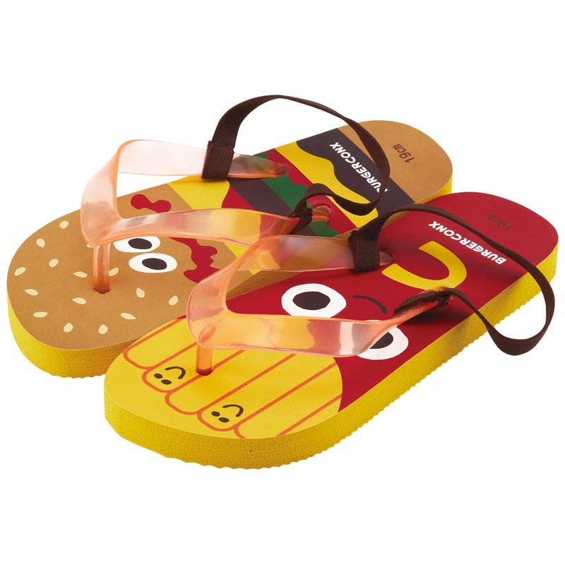 Skater SDBE19-A Kids Flip Flops, 7.5 inches (19 cm), Burger