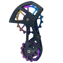 Carbon Big Pulley for Dura-ace / Ultegra with Ceramic Bearings R9100 R9200 / R8000 R8100 Pulley Set Gear Set with Carbon Fiber Bearing Rear Wheel Guide Wheel (R8000 / R9100)