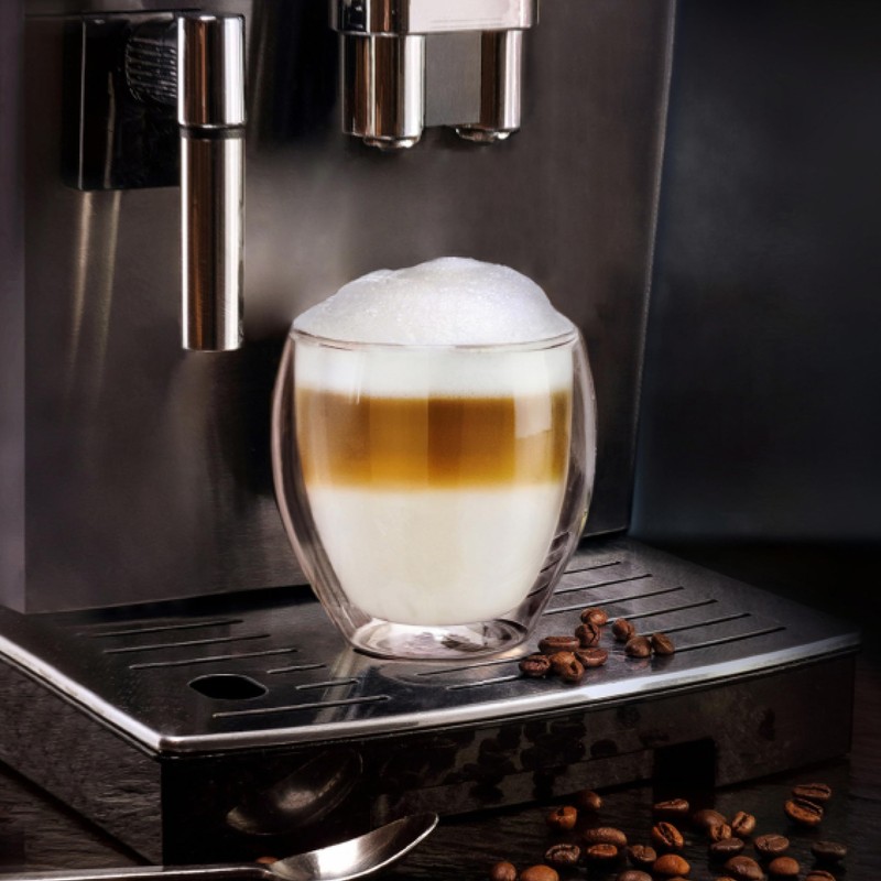 Creano Double Walled Coffee Glasses 250ml - Insulated Cappuccino Cups