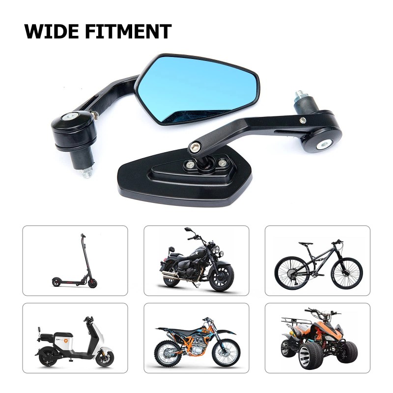 GOODFITMENT Motorcycle Folding 7/8" Bar End Side Mirrors For Harley