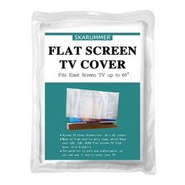 SKARUMMER Foam Flat Screen TV Cover Fits Up to 65''W x 36''H, Flat Screen TV Protection During House Moving, Storing, or Home Renovation