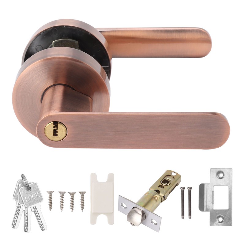 Passage Door Lever Set Aluminum Alloy Simple Modern Door Entry