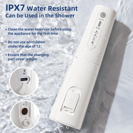 Electric Ear Wax Removal Water Powered Ear Cleaner with 6 Reusable Replacement Tips - Safe & Effective for Ear Irrigation Flushing System - Ear Flushing kit for Adults