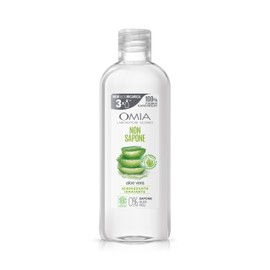 Omia - Non Sapone Eco Bio con Aloe Vera del Salento, Sapone Liquido per le Mani e per il Viso, Azione Idratante, Addolcente e Rinfrescante, Dermatologicamente Testato - Flacone da 750 ml