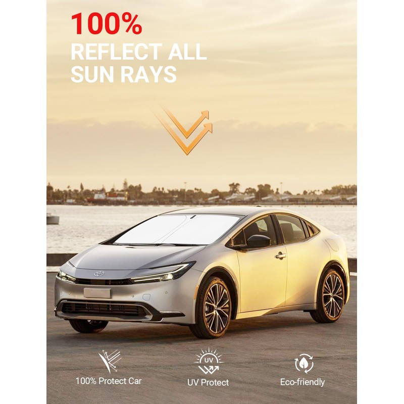 Proadsy Front Windshield Sun Shade Foldable Sunshade Protector Custom Fit
