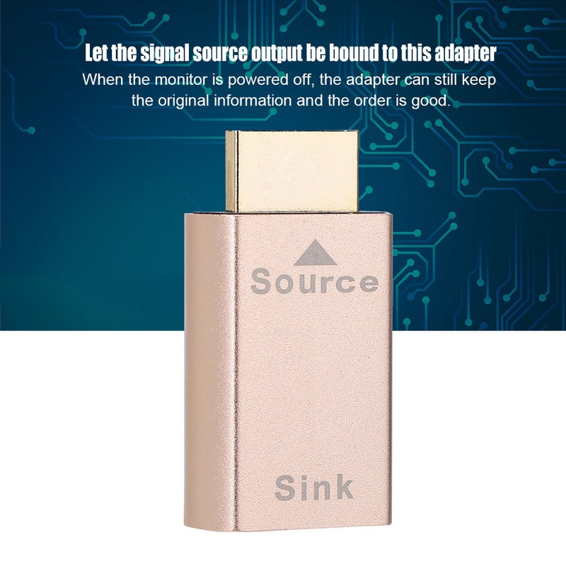 HDMI Virtual Display Male To Female Adapter Converter For Display/TV