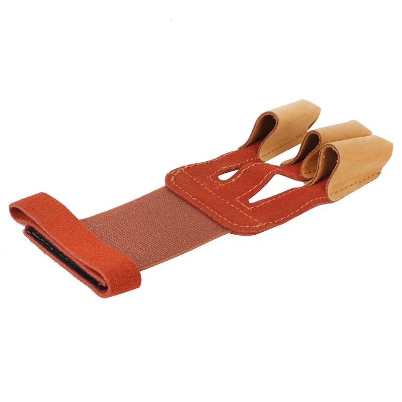 Outdoor Three Finger Guard Glove Traditional Recurved Bow Shooting Archery