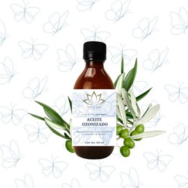 Aceite Ozonizado 185 mEq regenera la piel antioxidante, disminuye arrugas, revitaliza, regenera, hidrata y suaviza la piel. (250 ML)