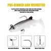 Soft Fishing Lures Pre-Rigged Soft Plastic Lures 10 Pack Jighead