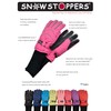 SnowStoppers Kid's Waterproof Long Cuff Winter Gloves (Fuchsia, Small)